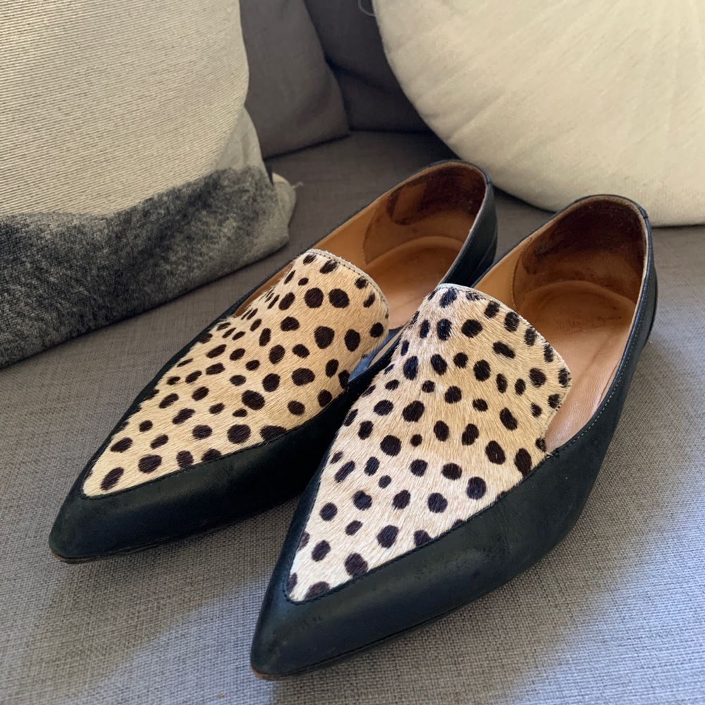 Fluevog cheetah flats
